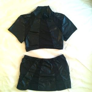 Exotic dancer costume (top & skirt set) sz S